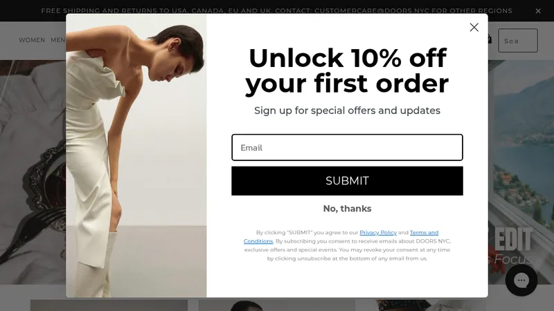 Doors: Custom Shopify Marketplace for Fashion Designera Collaboration