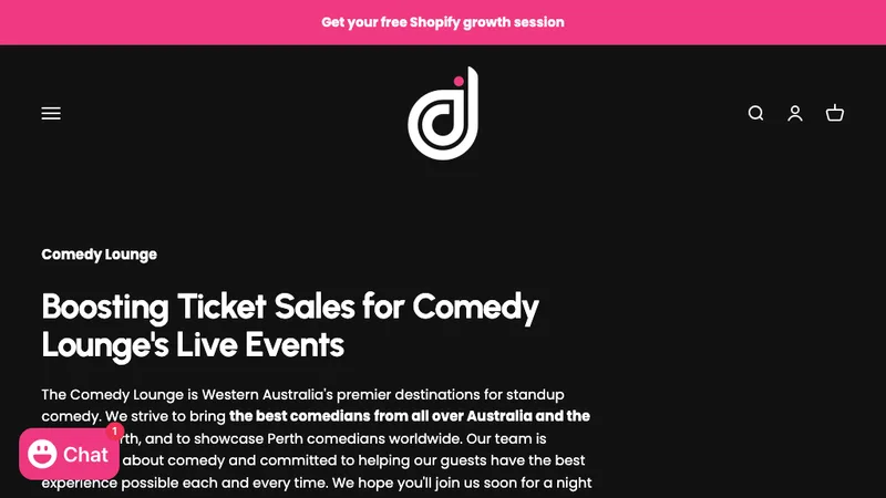 Boosting Ticket Sales for Comedy Lounge's Live Events
