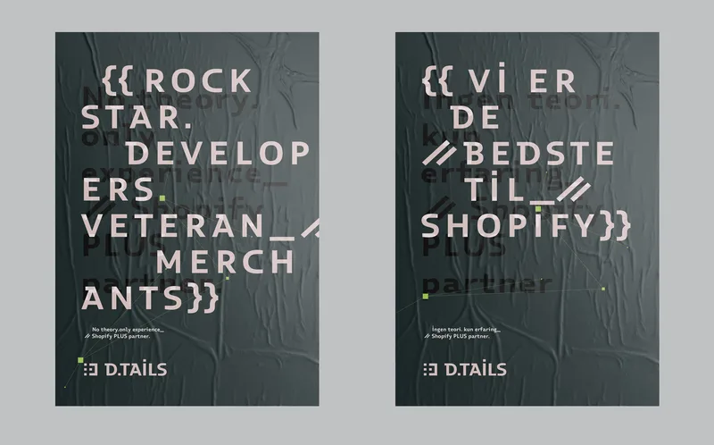 D.TAILS | Visual identity for a Danish eCommerce consulting agency