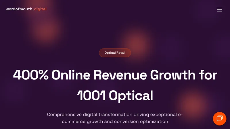 400% Online Revenue Growth for 1001 Optical