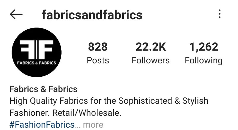 Social Media for Fabrics & Fabrics