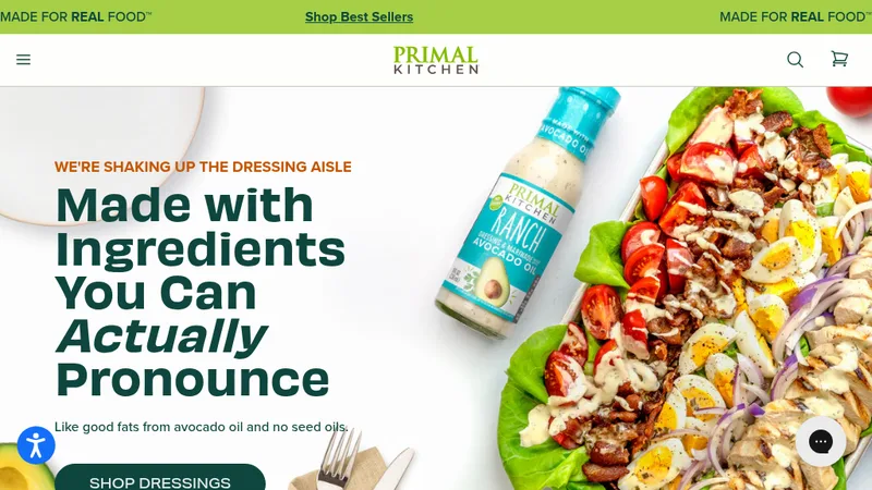 Website Refresh for Primal Kitchen (CPG)