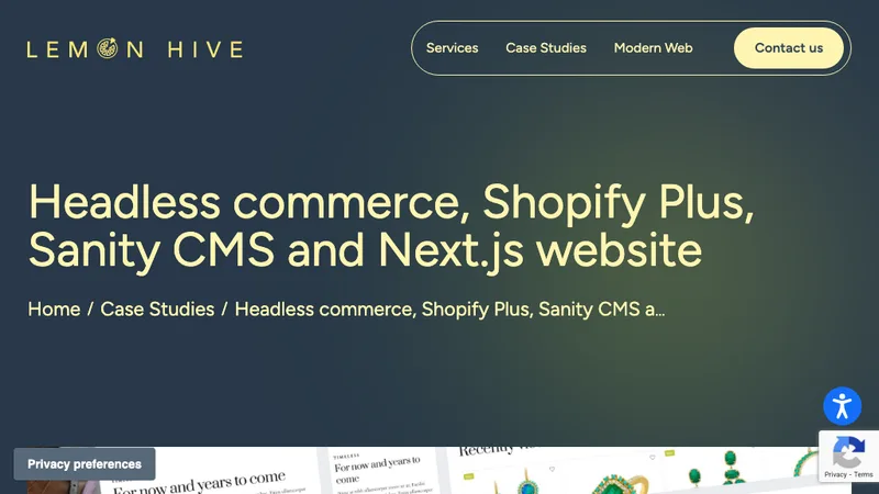 Headless Luxury Jewellery Site