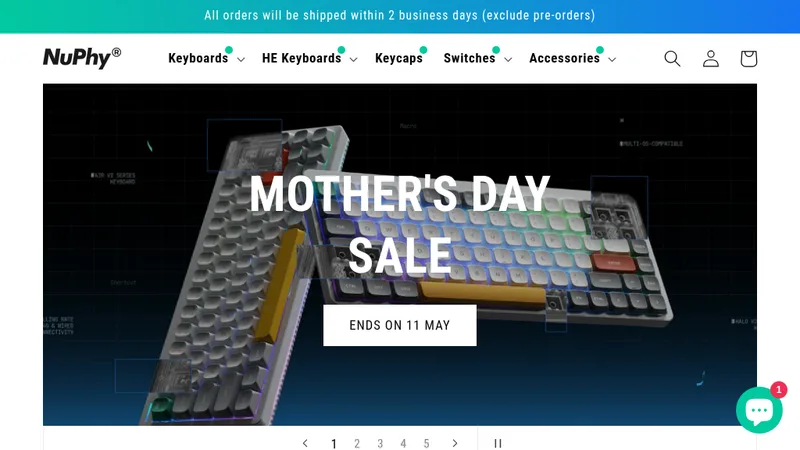 Nuphy Website Design/development & SEO Google Ads