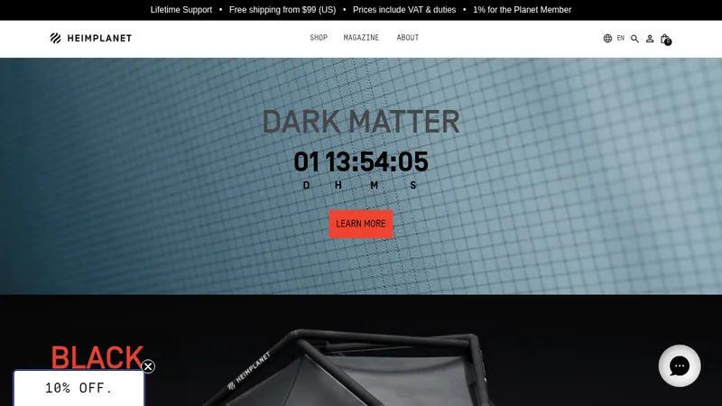 Heimplanet (Outdoor-Zelte & D2C) · Custom Shopify Theme