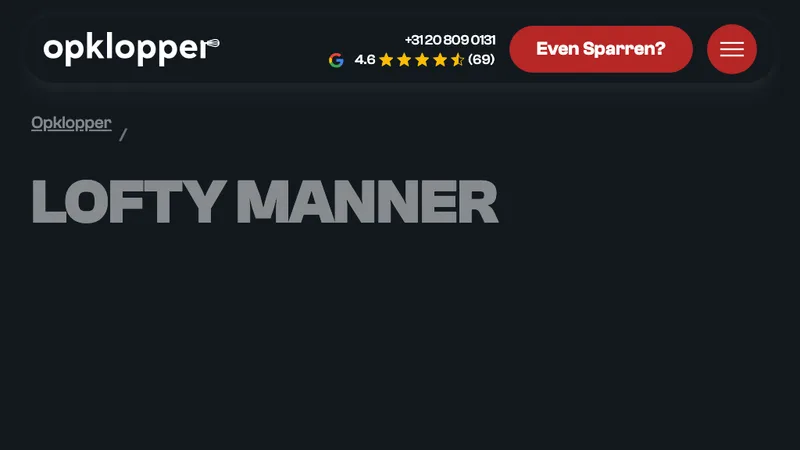 Lofty Manner