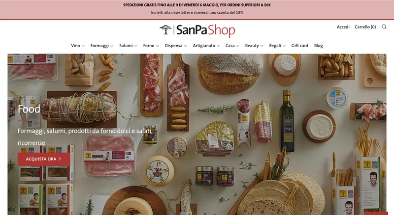SANPA SHOP: Nuovo e-commerce e promozione digital