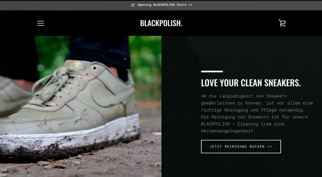 Shopify Store - Blackpolish Sneaker Laundry