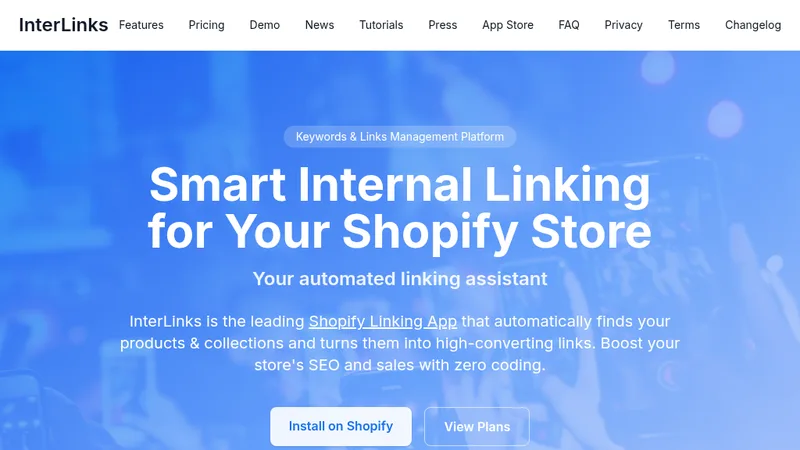 InterLinks Internal Linking App