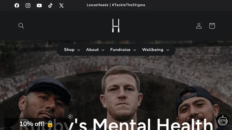 LooseHeadz – E-Commerce for Mental Health in Rugby