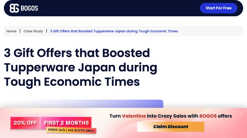 Custom Promotion Solution for Tupperware Japan