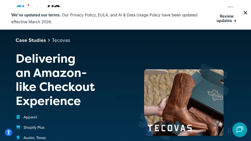 How Tecovas Created an Amazon-Like Checkout Experience