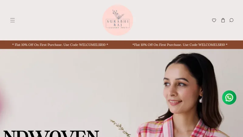 Label Surabhi Raj is a women's wear label based in India.