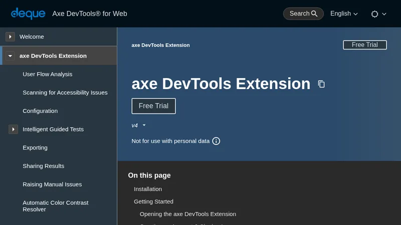 Free accessibility checker and demo