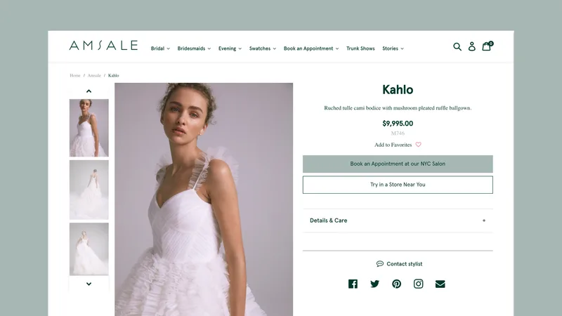 Amsale: Luxury Magento to Shopify Plus Migration