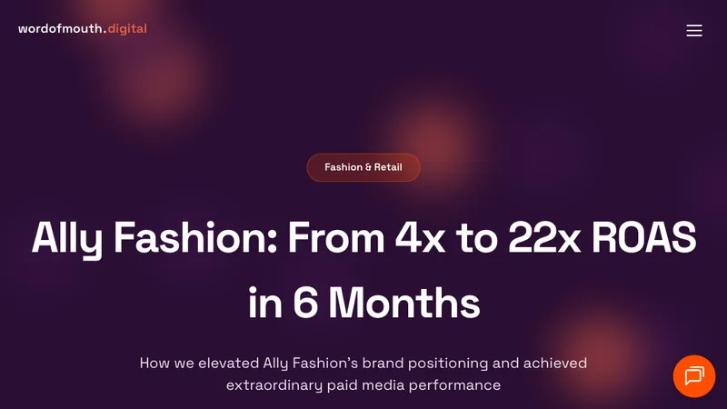 Ally Fashion: From 4x to 22x ROAS in 6 Months