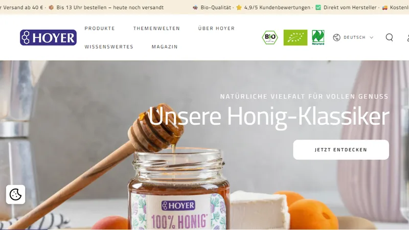 Migration von Hoyer Honig zu Shopify
