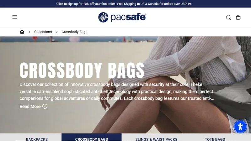 Pacsafe - Anti-Theft Backpacks & Travel Luggage Shopify Success Story