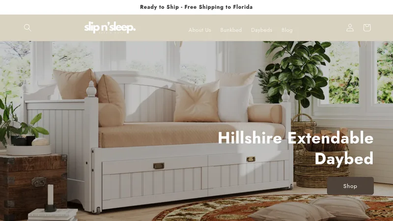 Primeiro e-commerce Slipn Sleep nos EUA com foco em performance