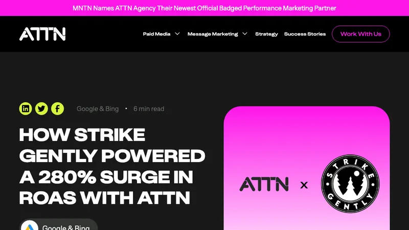 How Strike Gently Powered a 280% Surge in ROAS with ATTN