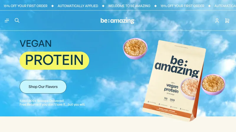 Be Amazing – Full Rebrand & Shopify Build