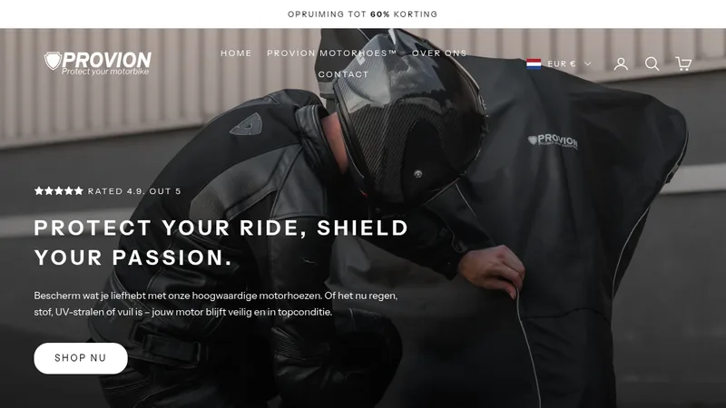 ProvionCover Store Redesign with Premium Theme and SEO Optimization