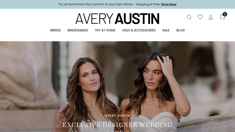 Avery Austin: Unique Try-At-Home Bridal Site