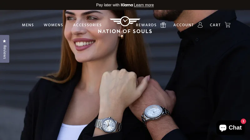 Luxury Shopify Build for Kickstarter Watch Brand Nation of Souls