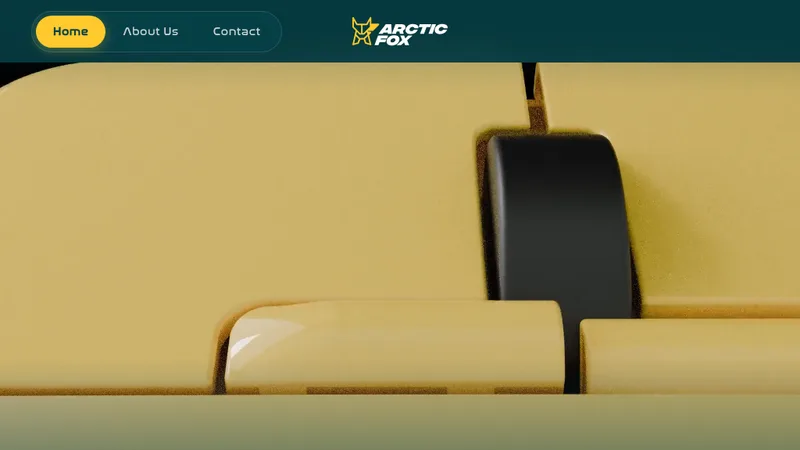 Homepage of the Arctic Fox backpack brand Shopify store, from the Astral Design Studios portfolio