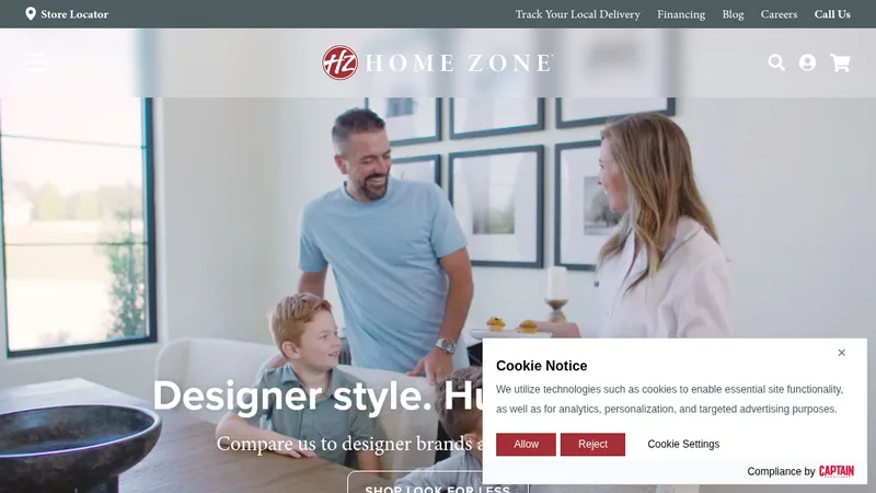 Home Zone Furniture - Migration from NopCommerce