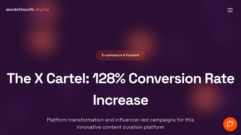 The X Cartel: 128% Conversion Rate Increase