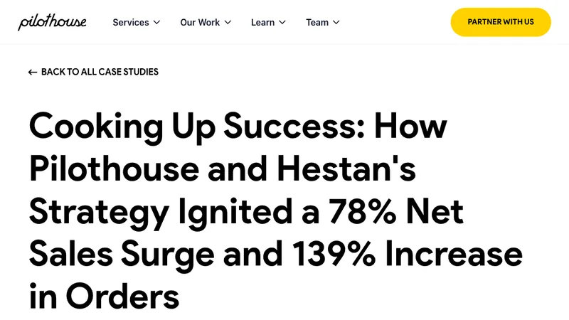 78% Sales Growth for Hestan Culinary with Pilothouse’s Approach