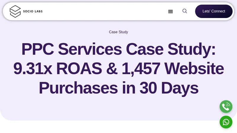 9.31x ROAS & 1,457 Website Purchases in 30 Days