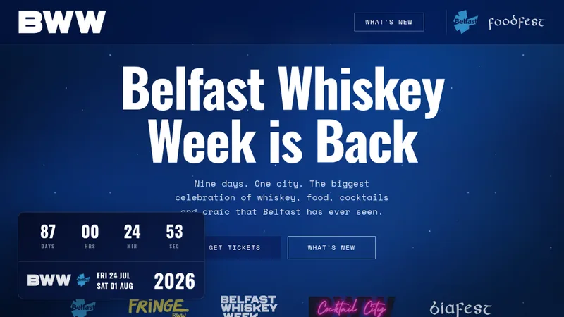 Belfast Whiskey Week – Shopify for Festival Events