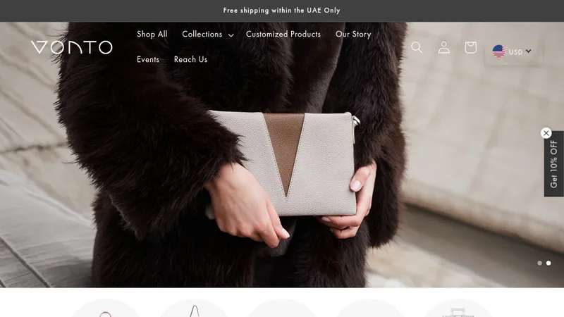 Vonto – Luxury Leather Goods Shopify Store
