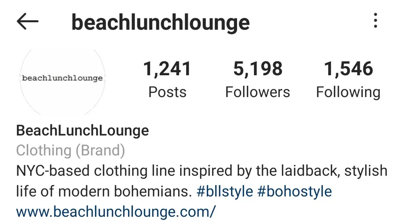 Social Media for BeachLunchLounge